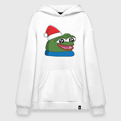 Худи оверсайз Pepe, pepe happy, Пепе хеппи, pepe happy new year