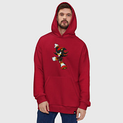 Толстовка-худи оверсайз SonicSW, цвет: красный — фото 2