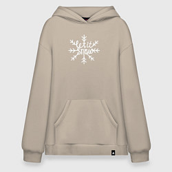 Худи оверсайз Snowflake Let it snow