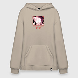 Толстовка-худи оверсайз Ацуши Накаджима и Акутагава Рюноске, Великий из бр, цвет: миндальный