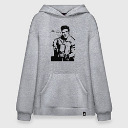 Толстовка-худи оверсайз Elvis, цвет: меланж