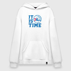 Худи оверсайз It Is Philadelphia 76ers Time Филадельфия Севенти