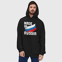 Толстовка-худи оверсайз In Russia, цвет: черный — фото 2