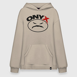 Толстовка-худи оверсайз Оnyx, цвет: миндальный