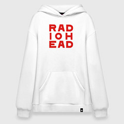 Худи оверсайз Radiohead большое красное лого