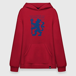 Толстовка-худи оверсайз FC Chelsea Lion, цвет: красный