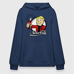 Толстовка-худи оверсайз Vault boy - nuka cola, цвет: тёмно-синий