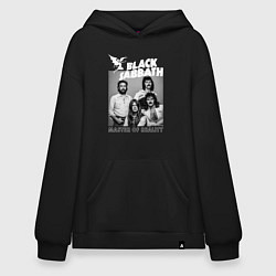 Толстовка-худи оверсайз Black Sabbath rock, цвет: черный