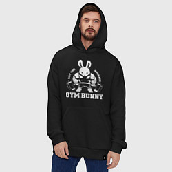 Толстовка-худи оверсайз Gym bunny powerlifting, цвет: черный — фото 2