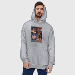 Толстовка-худи оверсайз Кадры аниме, цвет: меланж — фото 2
