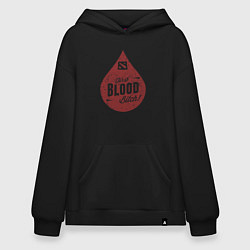 Толстовка-худи оверсайз Dota blood, цвет: черный