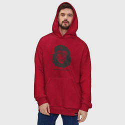 Толстовка-худи оверсайз Viva la evolution, цвет: красный — фото 2