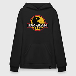 Толстовка-худи оверсайз Pac-man game, цвет: черный