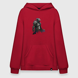 Худи оверсайз Скелет в доспехах