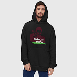 Толстовка-худи оверсайз DM portrait, цвет: черный — фото 2