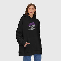 Толстовка-худи оверсайз Black Sabbath Master of Reality, цвет: черный — фото 2