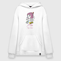 Толстовка-худи оверсайз Mia - pulp fiction, цвет: белый