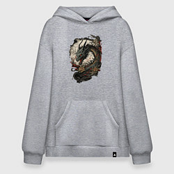 Худи оверсайз Мифический японский дракон