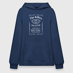 Толстовка-худи оверсайз The Killers в стиле Jack Daniels, цвет: тёмно-синий