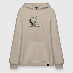 Худи оверсайз Планктон в бархатных тягах