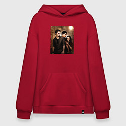 Толстовка-худи оверсайз Сумерки Белла Эдвард Джейкоб, цвет: красный