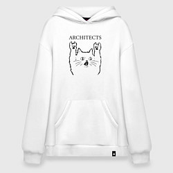 Худи оверсайз Architects - rock cat
