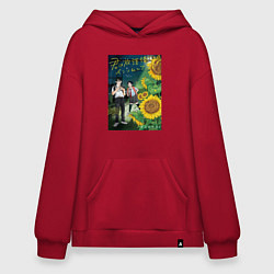 Худи оверсайз Бессонница после школы Друзья и подсолнухи