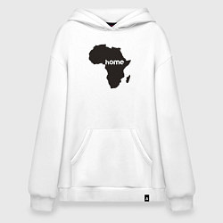 Толстовка-худи оверсайз Africa home, цвет: белый
