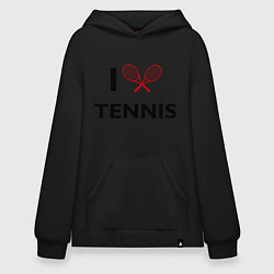 Худи оверсайз I Love Tennis