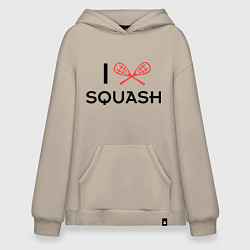 Худи оверсайз I Love Squash