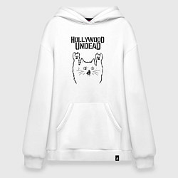 Худи оверсайз Hollywood Undead - rock cat
