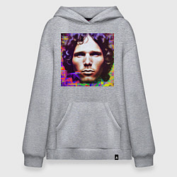 Худи оверсайз Jim Morrison Glitch 25 Digital Art