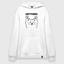 Худи оверсайз Deftones - rock cat