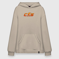 Худи оверсайз CS 2 orange logo