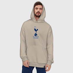 Толстовка-худи оверсайз Tottenham Hotspur fc sport, цвет: миндальный — фото 2