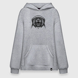 Худи оверсайз Медоед рычит