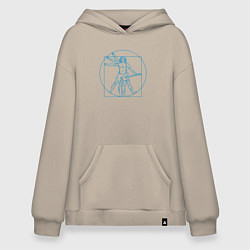 Худи оверсайз Витрувианский гитарист