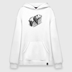 Худи оверсайз Панда спит на дереве