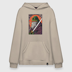 Худи оверсайз Pepe samurai