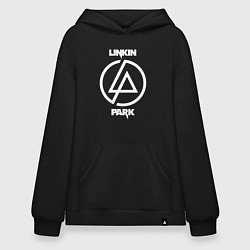 Толстовка-худи оверсайз Linkin Park logo, цвет: черный