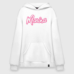 Толстовка-худи оверсайз Марина в стиле барби, цвет: белый