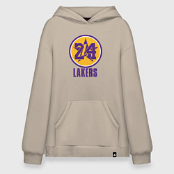 Толстовка-худи оверсайз 24 Lakers, цвет: миндальный