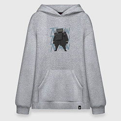 Худи оверсайз Упитанный ТВ Мен