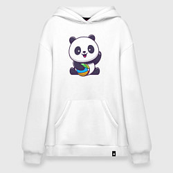 Худи оверсайз Панда с мячиком
