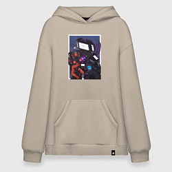 Худи оверсайз ТВ Мен со Спикерменом и Камераменом