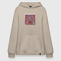 Толстовка-худи оверсайз Ragatha Jax Pomni Удивительный цифровой цирк, цвет: миндальный