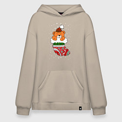 Худи оверсайз Игрушечный мишка в носке