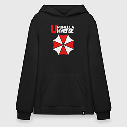 Толстовка-худи оверсайз Umbrella Niverse, цвет: черный