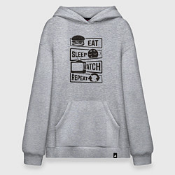 Худи оверсайз Есть спать телик