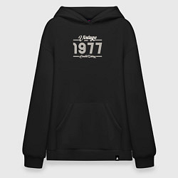 Толстовка-худи оверсайз Лимитированный выпуск 1977, цвет: черный
